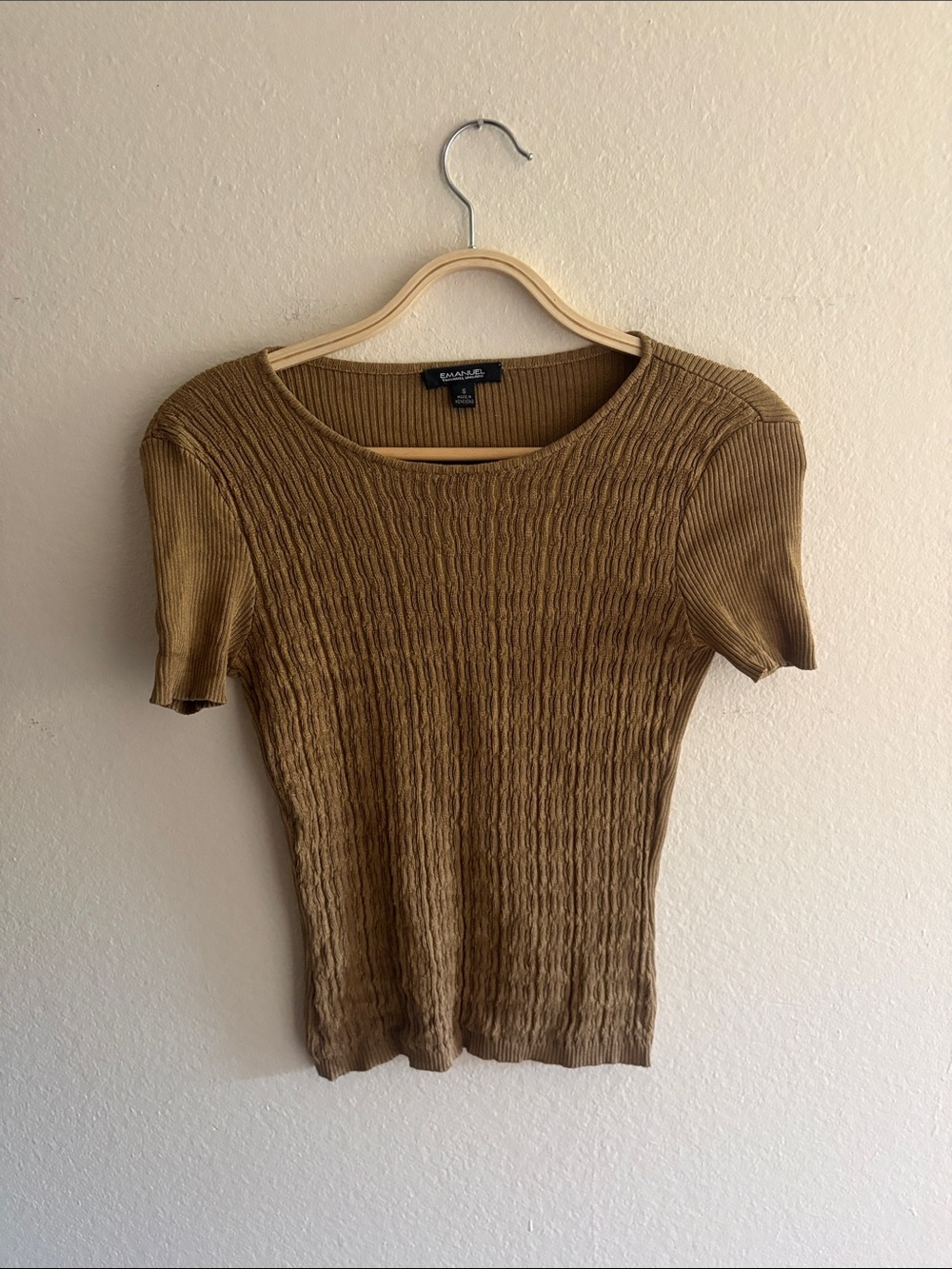 Emanuel Ungaro ribbed knit top